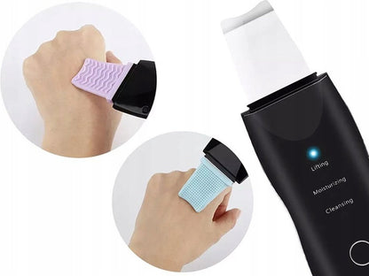 Ariko Ultrasoon Gezichtsreiniger: Diepe Reiniging, Rimpelvermindering & Huidverjonging Spatel