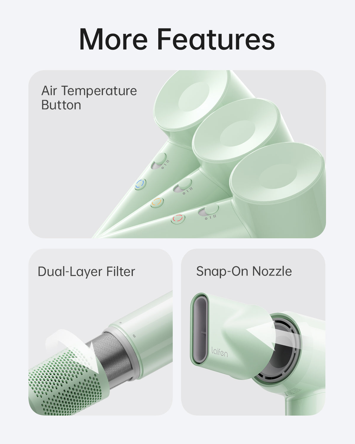 Laifen SE Lite Krachtige Haardroger: Supersnel, Stil, Lichtgewicht voor Glanzend Haar