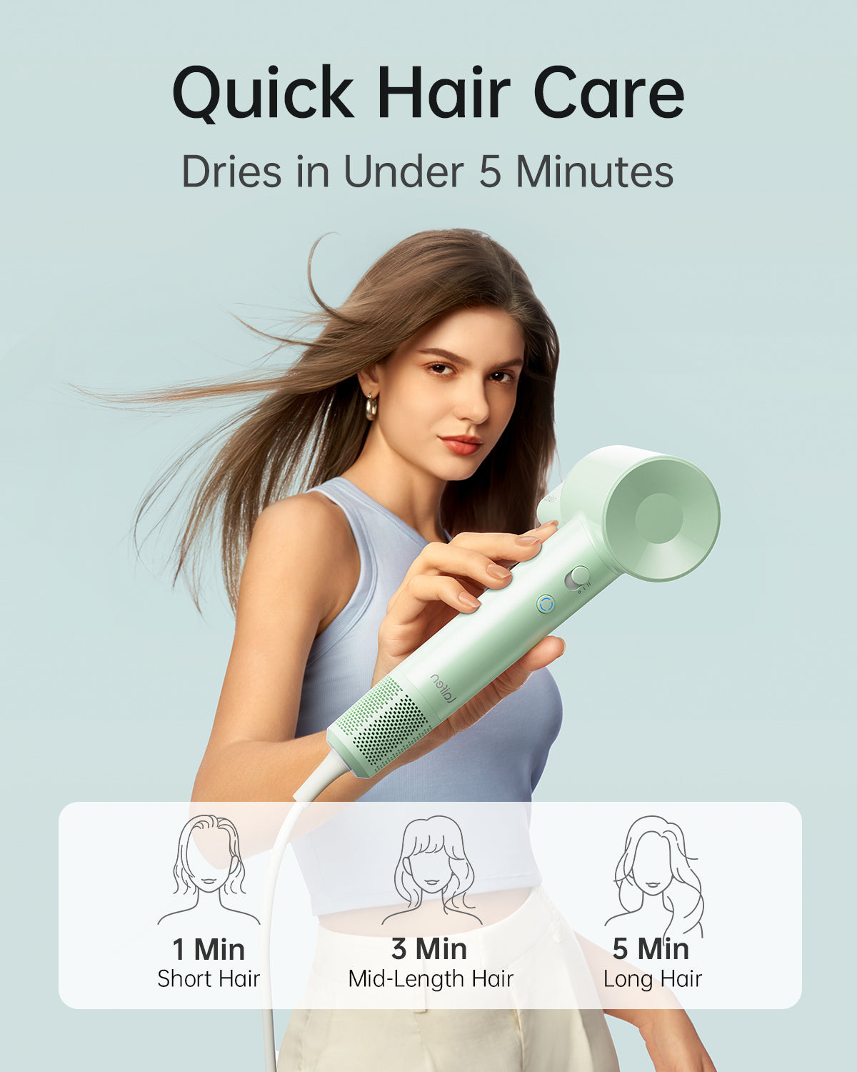 Laifen SE Lite Krachtige Haardroger: Supersnel, Stil, Lichtgewicht voor Glanzend Haar