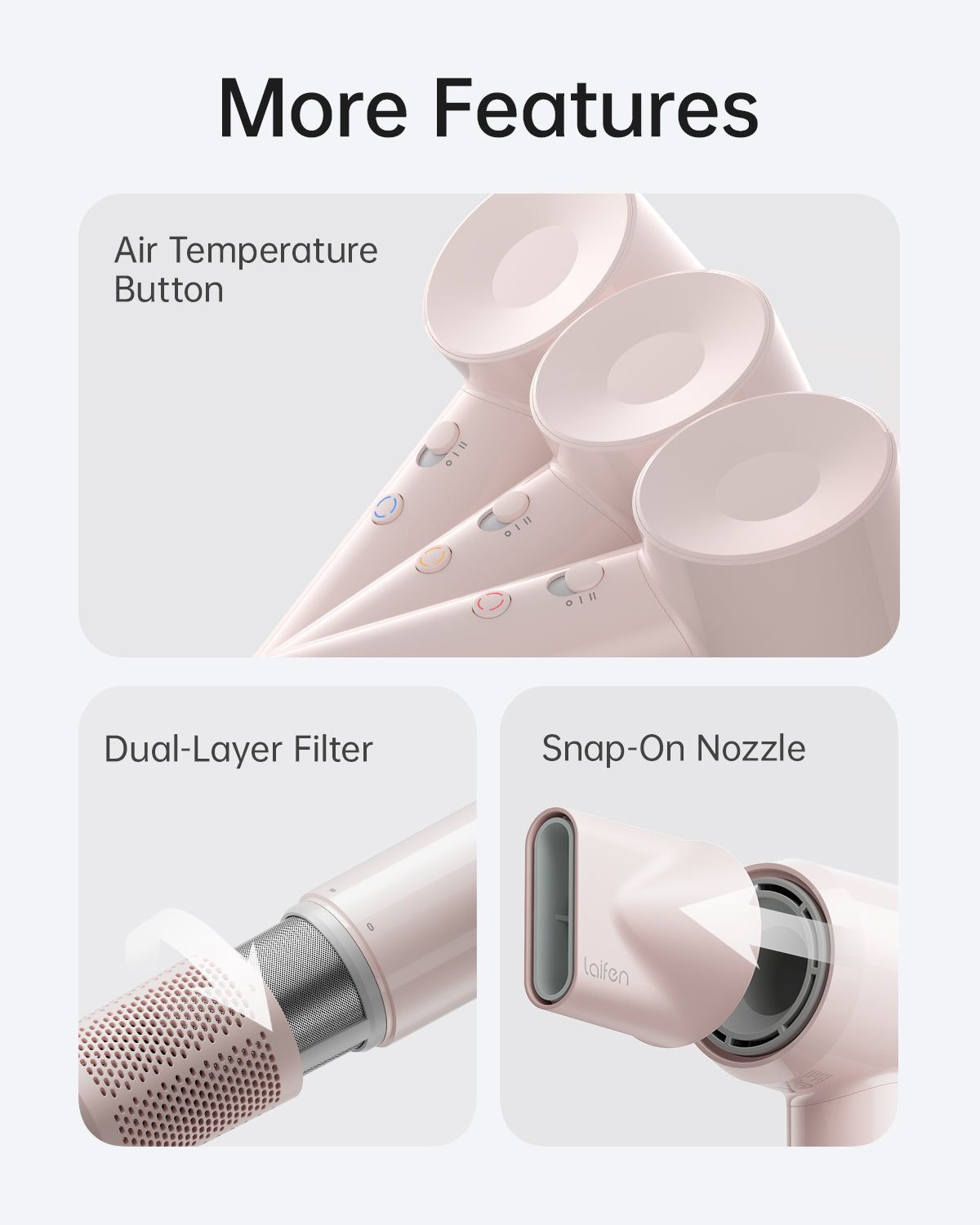 Laifen SE Lite Krachtige Haardroger: Supersnel, Stil, Lichtgewicht voor Glanzend Haar