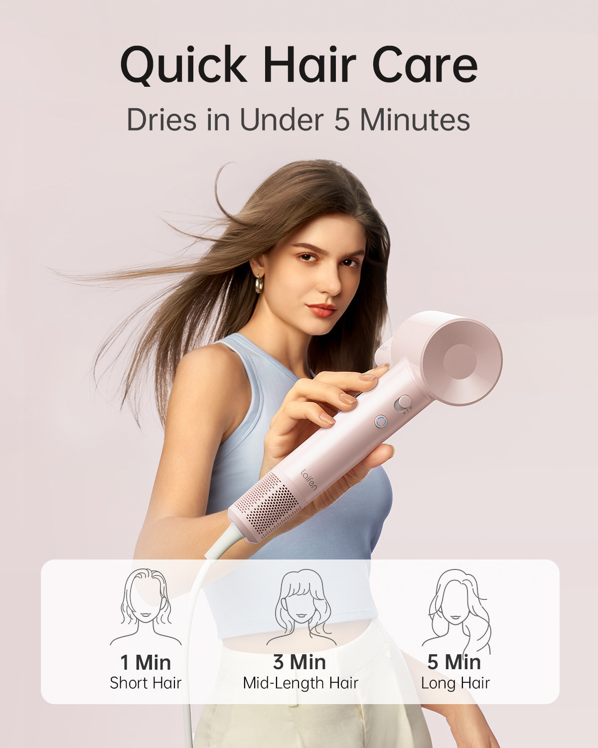 Laifen SE Lite Krachtige Haardroger: Supersnel, Stil, Lichtgewicht voor Glanzend Haar