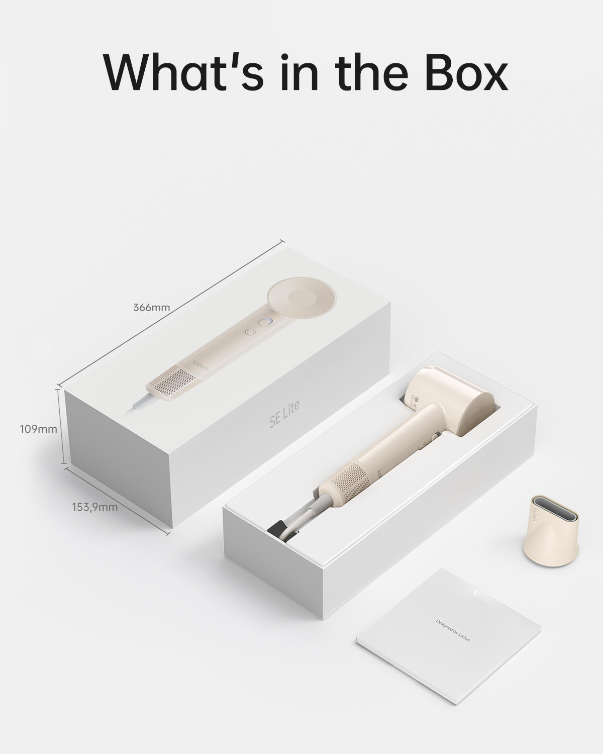 Laifen SE Lite Krachtige Haardroger: Supersnel, Stil, Lichtgewicht voor Glanzend Haar