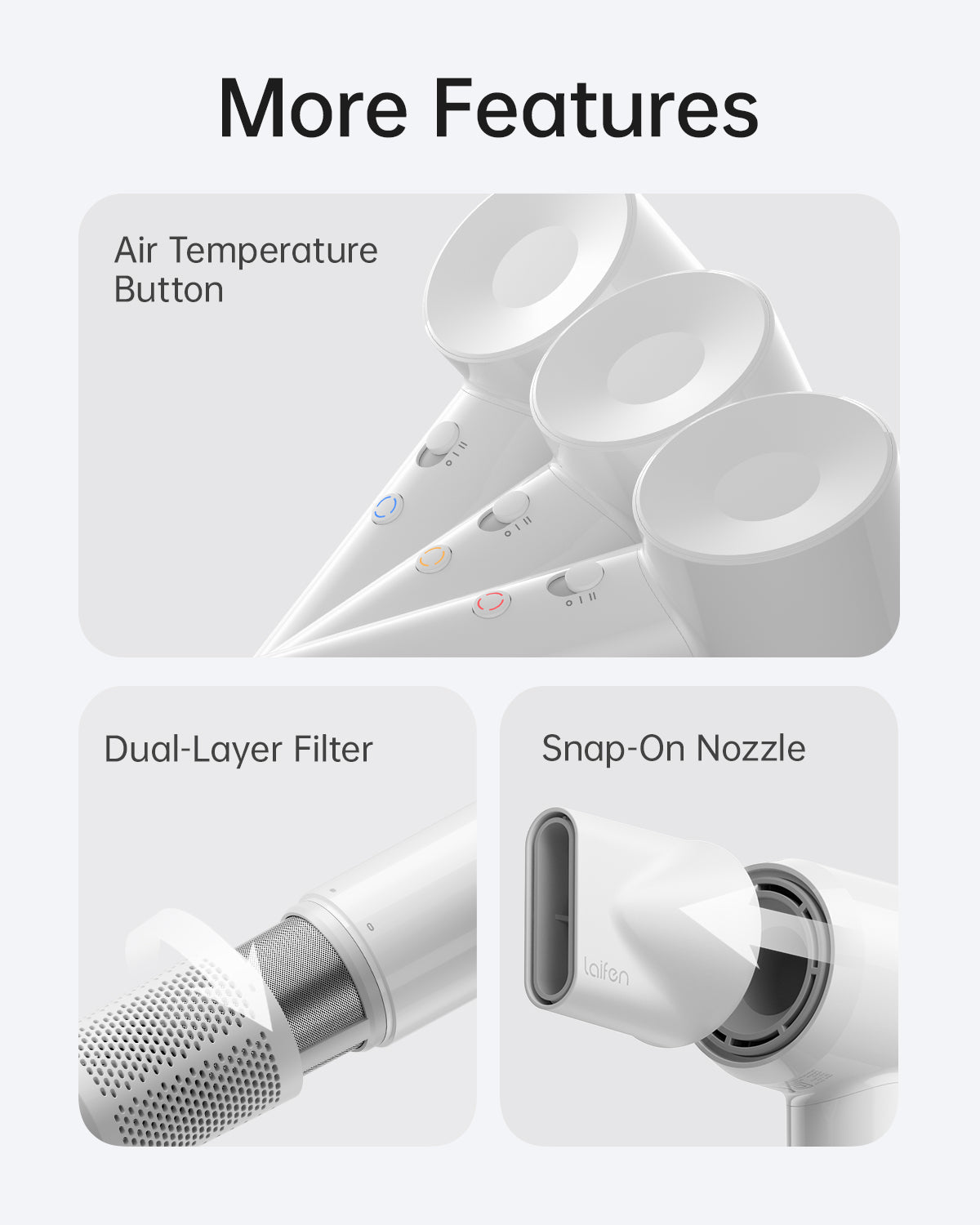 Laifen SE Lite Krachtige Haardroger: Supersnel, Stil, Lichtgewicht voor Glanzend Haar