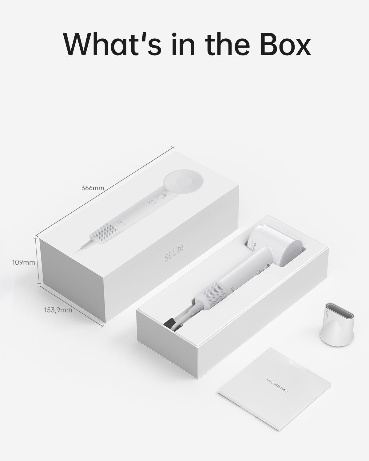 Laifen SE Lite Krachtige Haardroger: Supersnel, Stil, Lichtgewicht voor Glanzend Haar