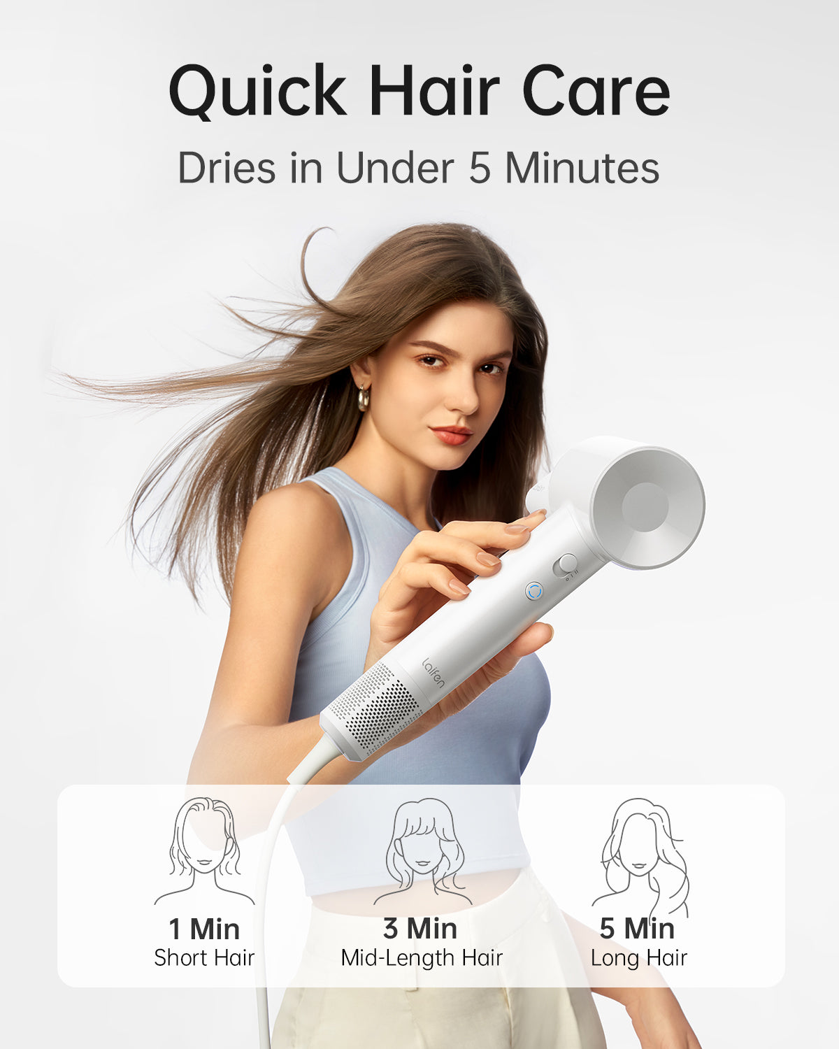 Laifen SE Lite Krachtige Haardroger: Supersnel, Stil, Lichtgewicht voor Glanzend Haar